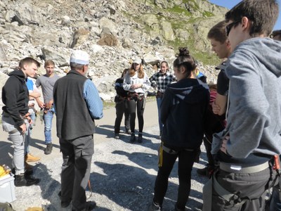 Vorbereitung Gletscherwanderung