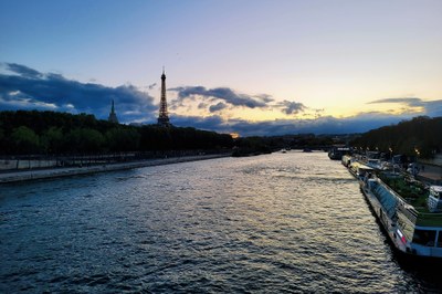 La Tour Eiffel et la Seine